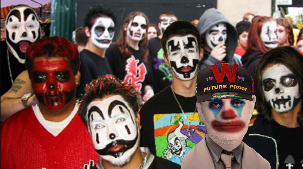 TrashMonet's tweet photo. Aside from scoring a Nobel for Economics from his tenure as chairman of the Fed and a prestigious career in academia, Ben Bernanke's true passion remained throwing back Faygo with his fellow juggalos in Dillon, South Carolina. #FedFacts
@basedpowells 612 https://t.co/bUPxwlUyRN