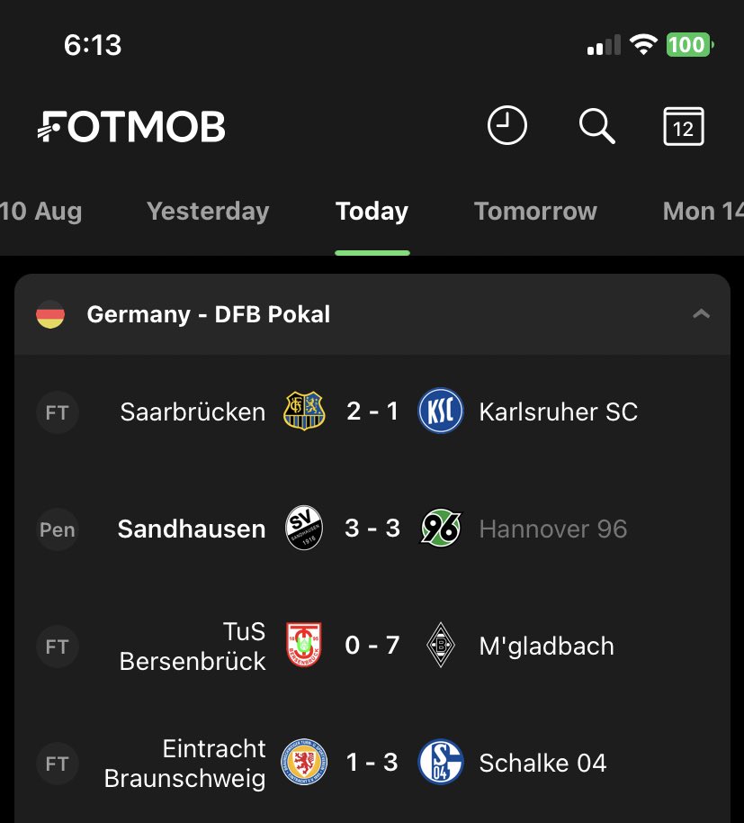 MatthewKaragich's tweet photo. Not a great start to the DFB Pokal for the 2. Bundesliga clubs. Karlsruhe was knocked out by 3. Liga Saarbücken whilst the ghost of Sandhausen haunts Hannover with a shoutout defeat. In a battle of the second tier sides, Schalke beats Braunschweig 

#FCSKSC #SVSH96 #EBSS04 https://t.co/BfOX9ZsYDr