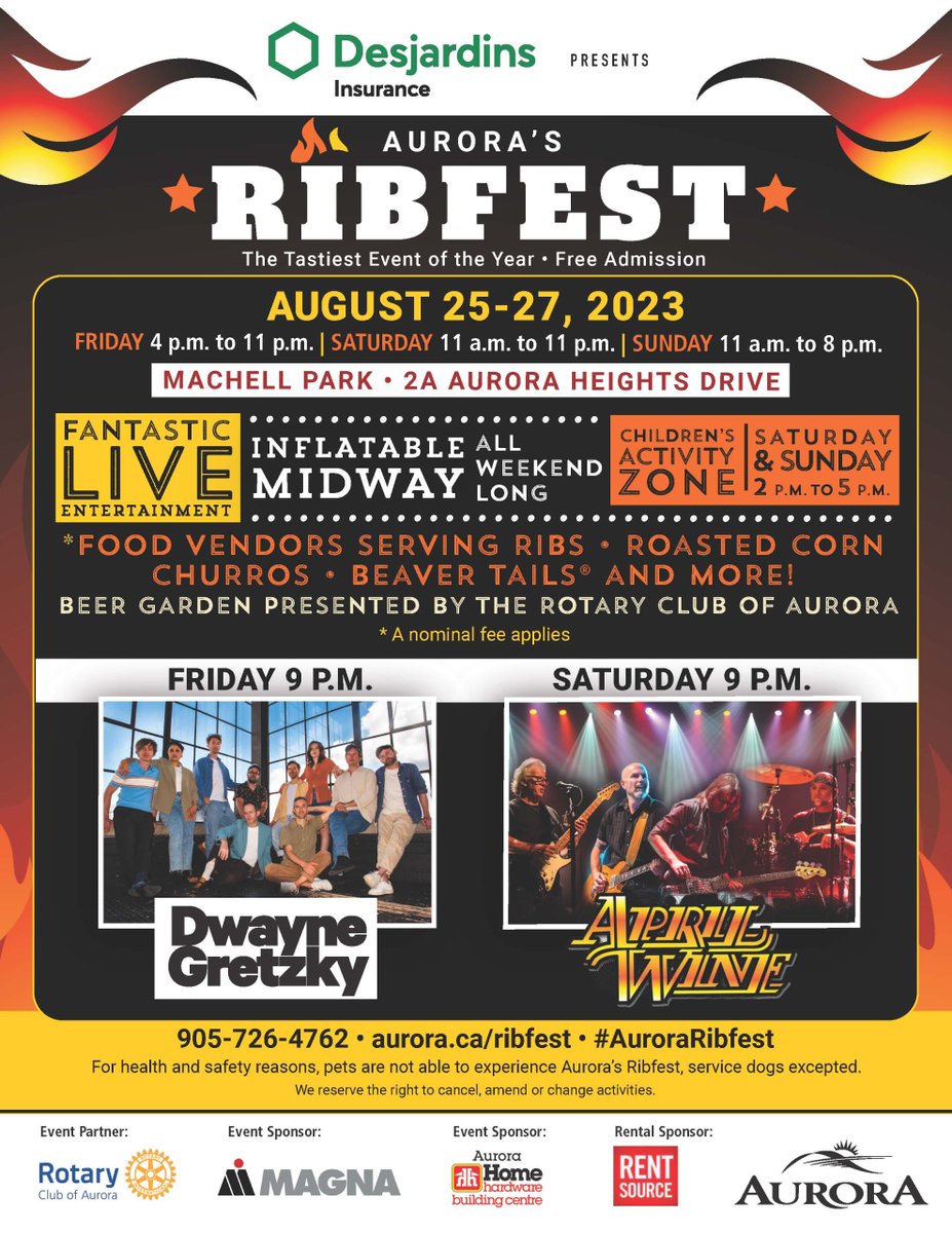 Have you heard that Ribfest is coming to Aurora? buff.ly/3OTlP4a #ExperiencceYR