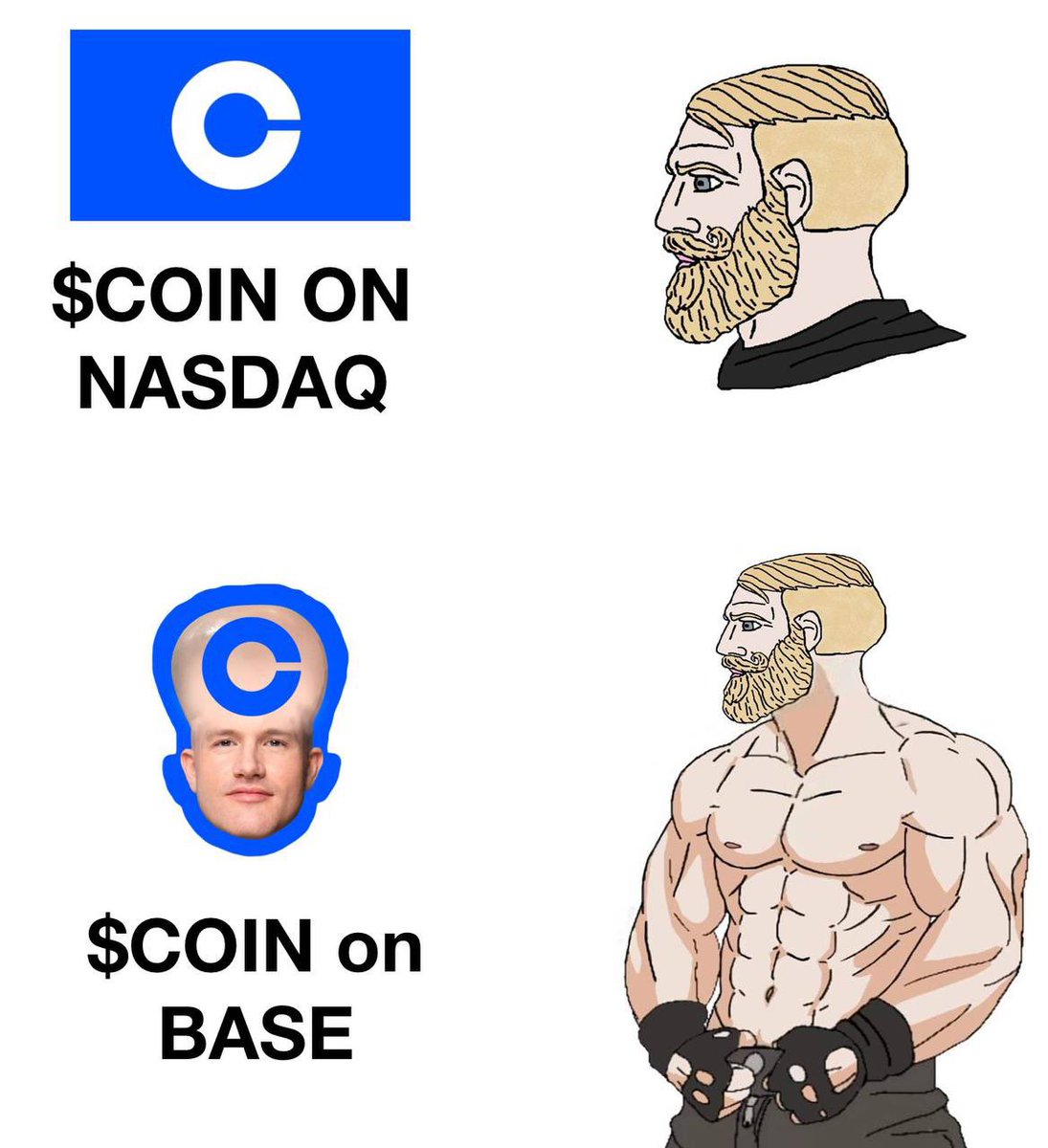 AMeymanInc's tweet photo. @brian_armstrong $COIN in Basechain https://t.co/bnQLT7tLN5
