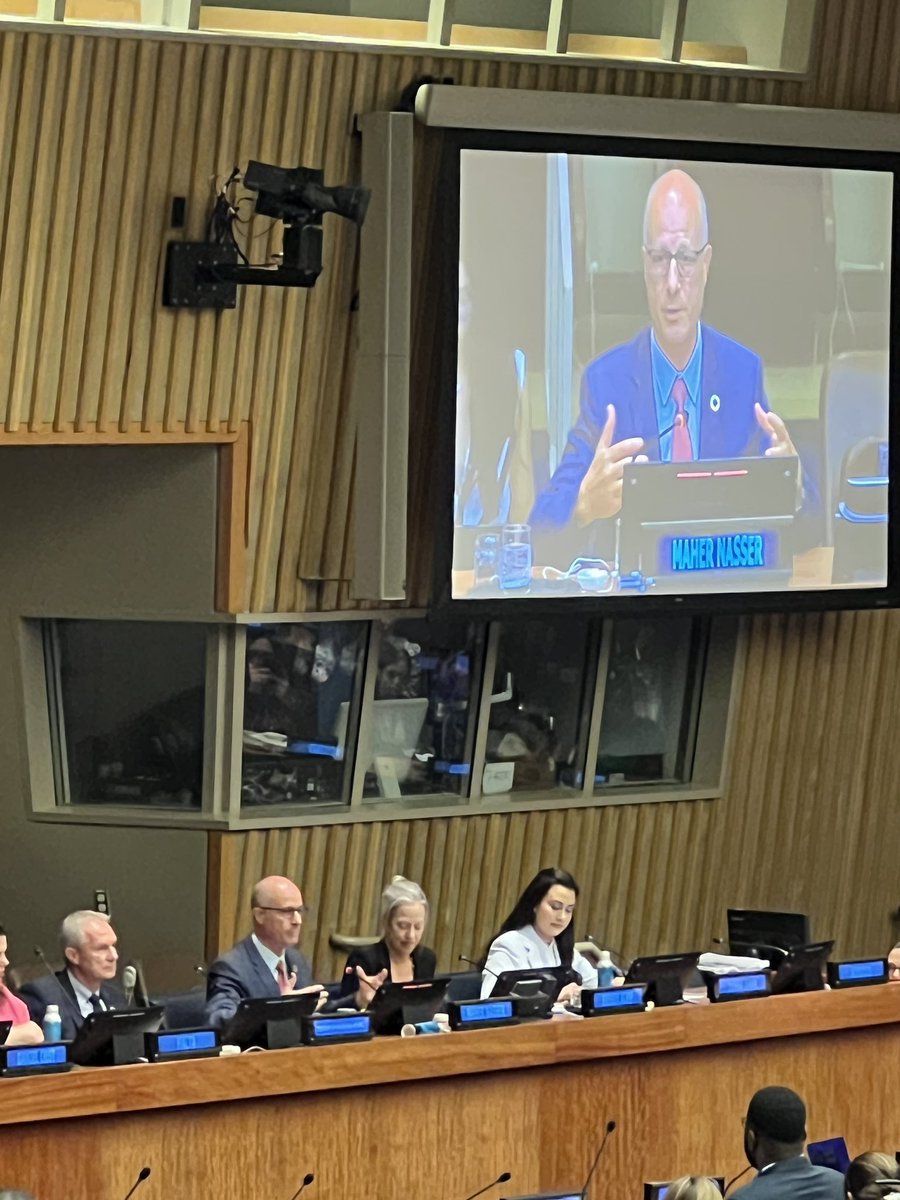 “Pandemics are still going to be around and we have to be more and more careful,” says @MaherNasserUN, adding “health is one of the core issues that we need to work together to overcome.” @YouthAssembly #YA28