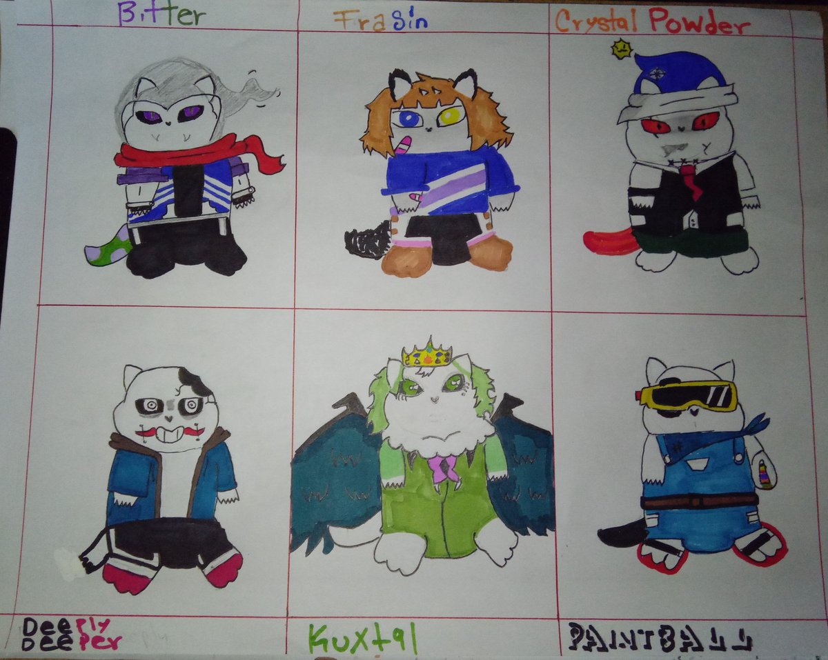 BustamanteEstr1's tweet image. Dibuje a mis niños en gatos pero se ven raros 😅
#Bitter #Frasin #CrystalPowder #Deeply-Deeper #Kuxtal #Paintball

#SansOc #undertaleAU