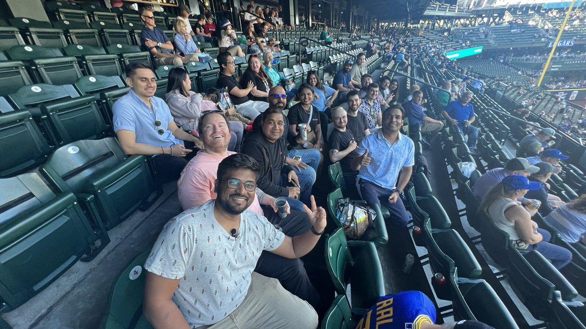 vibs_sri's tweet photo. "Final day at #UIPathMVPSummit couldn't get any better! ⚾️🎉 Enjoying an epic showdown between Mariners and Baltimore. Thrilled to be part of this incredible community and wrap up the summit with some exciting baseball action! 🏟️🔥 #UiPathMVPSummit #UiPathCommunity #UiPathMVP https://t.co/N47muewFle