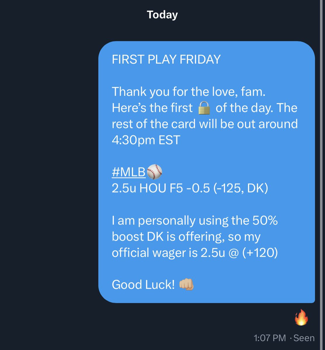 The easiest W of my career. 

✅✅💰

Congrats to those (few) who cashed we me. The rest of y’all should stop sleeping on me if you like free money .
