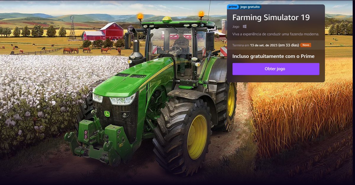 Jogos gratuitos em agosto com o Prime Gaming: incluindo Farming