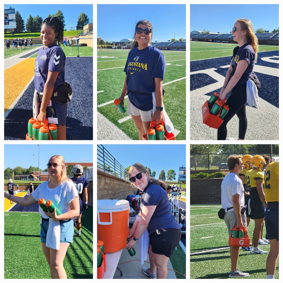 MissyFraserATC's tweet photo. Had a fun morning crashing @AugieFB practice. The #MSATstudents did a great job getting the guys ready & keeping them #hydrated. Thnx 2 the guys I taped! I ❤️ taping
@AugustanaATs @GoAugie @AugustanaSD #footballpractice #athletictraining #AT4ALL #gorgeousday #AugieMSATProgram https://t.co/l7891jHtR2