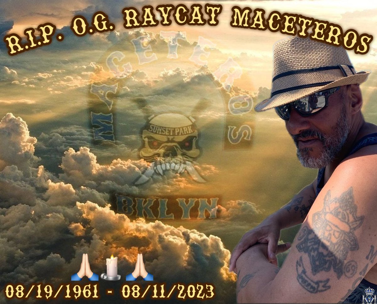 kingklast's tweet photo. My Sincere &amp; Deepest Condolences To The Verdejo Family, Friends, &amp; The Maceteros Club (Sunset Park Brooklyn, N.Y. 1970’s) On Their Loss Today, May The Lord Give Everyone Strength &amp; Guidance During This Difficult Time,
Amen….😢🙏🏻

R.I.P. 
O.G.
RAYCAT T.M.
🙏🏻🕯️🙏🏻

#THEMACETEROS https://t.co/XzDNZtiEc9