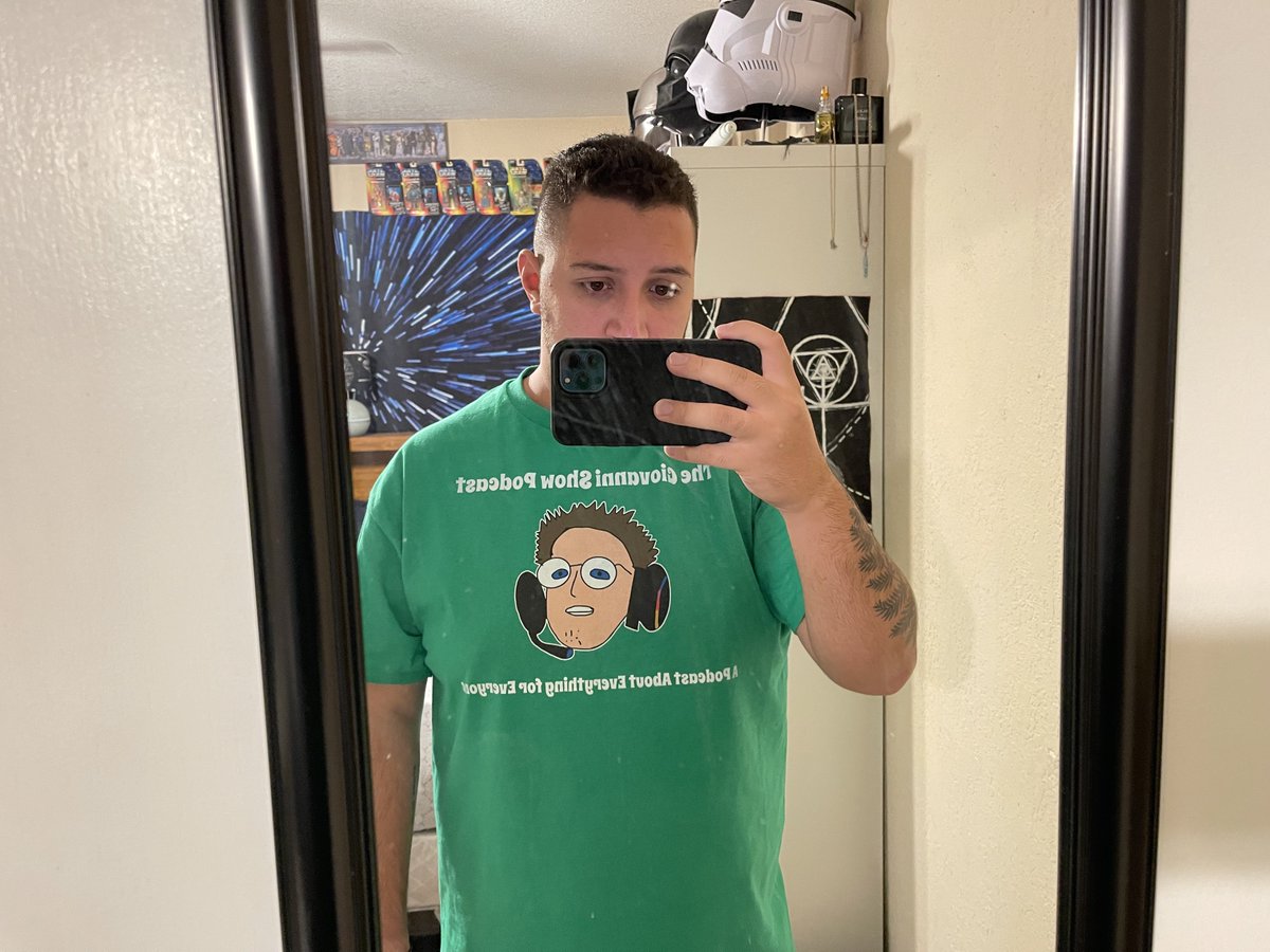 BBnoDomo's tweet photo. Rocking the @GioThePodcaster Shirt! Looking forward to the future of the program! #keepitmovin https://t.co/p2MNKa2t1N