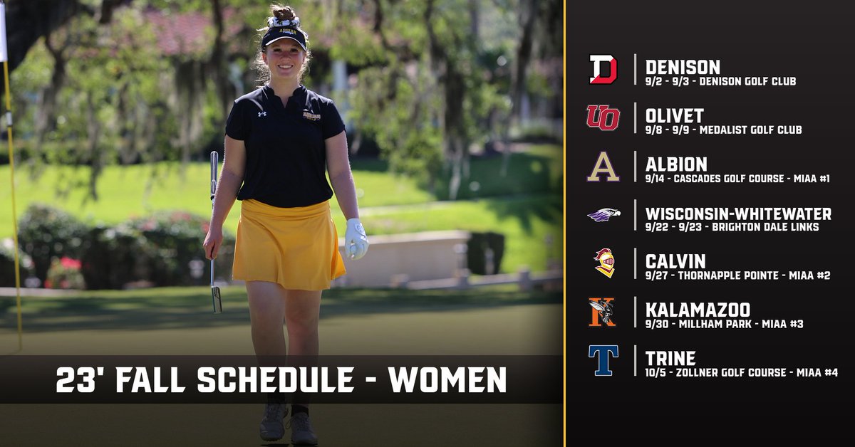 ACBulldogGolf's tweet photo. 🚨🚨 FALL SCHEDULE ALERT 🚨🚨 #GolfDawgs @AdrianBulldogs @MIAA1888 https://t.co/DHY61q84AA