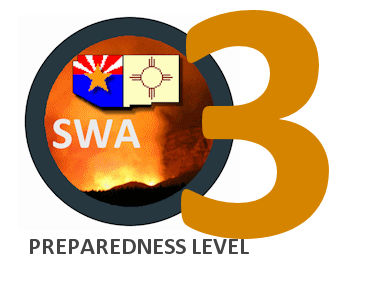 The #SouthwesternRegion has lowered the Preparedness Level to PL3 effective Friday, Aug. 11. #2023FireYear