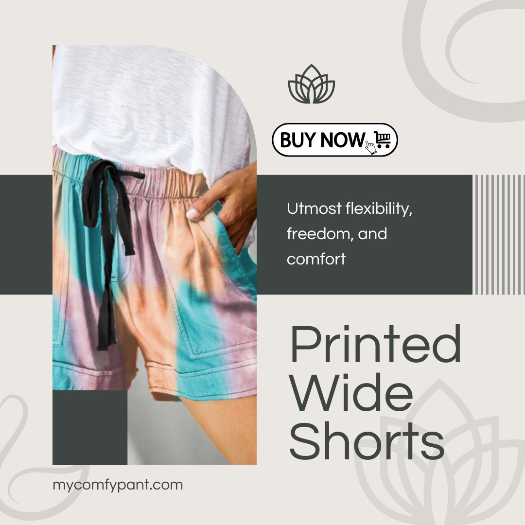 ShopComfyPant's tweet image. Elevate your summer wardrobe with our Printed High-Waisted Loose Wide Summer Shorts! 🌞🩳 Experience the perfect blend of style and comfort with this chic and breezy piece. 
Shop Now: mycomfypant.com/collections/bo…
#SummerShorts #HighWaistedStyle #ElevateYourWardrobe #ChicAndBreezy