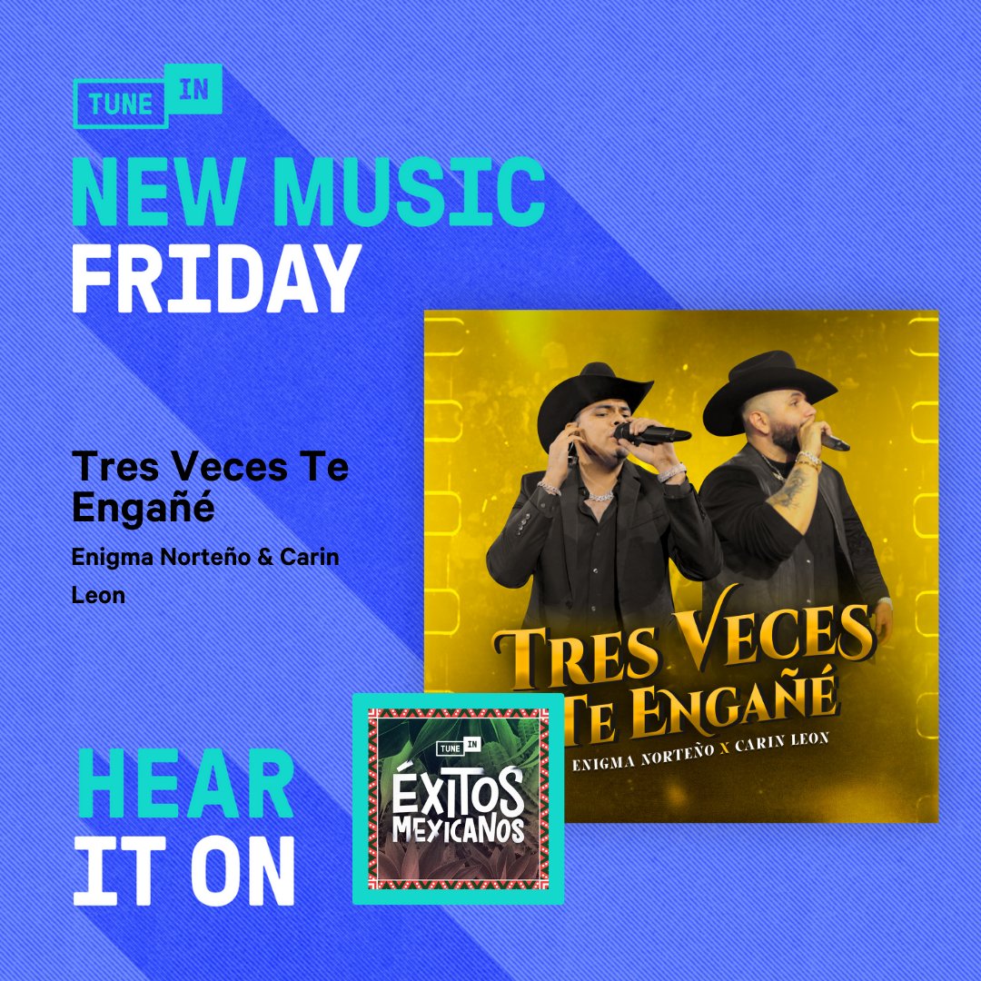 Escucha música nueva aquí 👇 <a href="/EnigmaNorteno/">Enigma Norteño</a> &amp; <a href="/carinleonofi/">CARIN LEON</a> itg.tunein.com/radio/xitos-Me…
