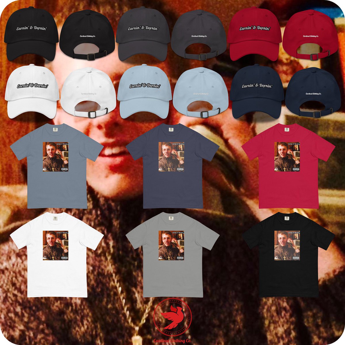 Cardinal_Co's tweet photo. We have a surprise mini drop‼️

Earnin’ & Dernin’ Mini Collection AVAILABLE NOW.

This dude has inspired me probably more than anyone or even he knows. From when we were teens, he was making t-shirts for “Life Apparel Company.” I thought that shit was so cool, man. Then he started making custom Bags. His creativity has always been something I admired. His friends all know Dern is the wisest mf of all time😂🙏🏽 He is probably the realest person we all know (if you know him).

The picture featured was a pic we always thought was heat😂 we had it in the group chat and thought it looked like an album cover. Now, here we are. What are you doing if you aren’t Earnin’ & Dernin’??

Love ya Dernsby✊🏽❤️ @derouis_LIF3 

https://t.co/0Hj3Zh3MtR

#CardinalClothing #CardinalClothingCo #Cardinal #Cardinals #ClothingBrand #ShopSmall #Lifestylewear #Clothing #SmallBusiness  #cardinalsofinstagram #streetwear #explorepage #jointhemovement #greenbay #greenbaywisconsin #wisconsin #dadhat #graphictees #graphictee #albumcover #family #inspiration #DoItForDern
