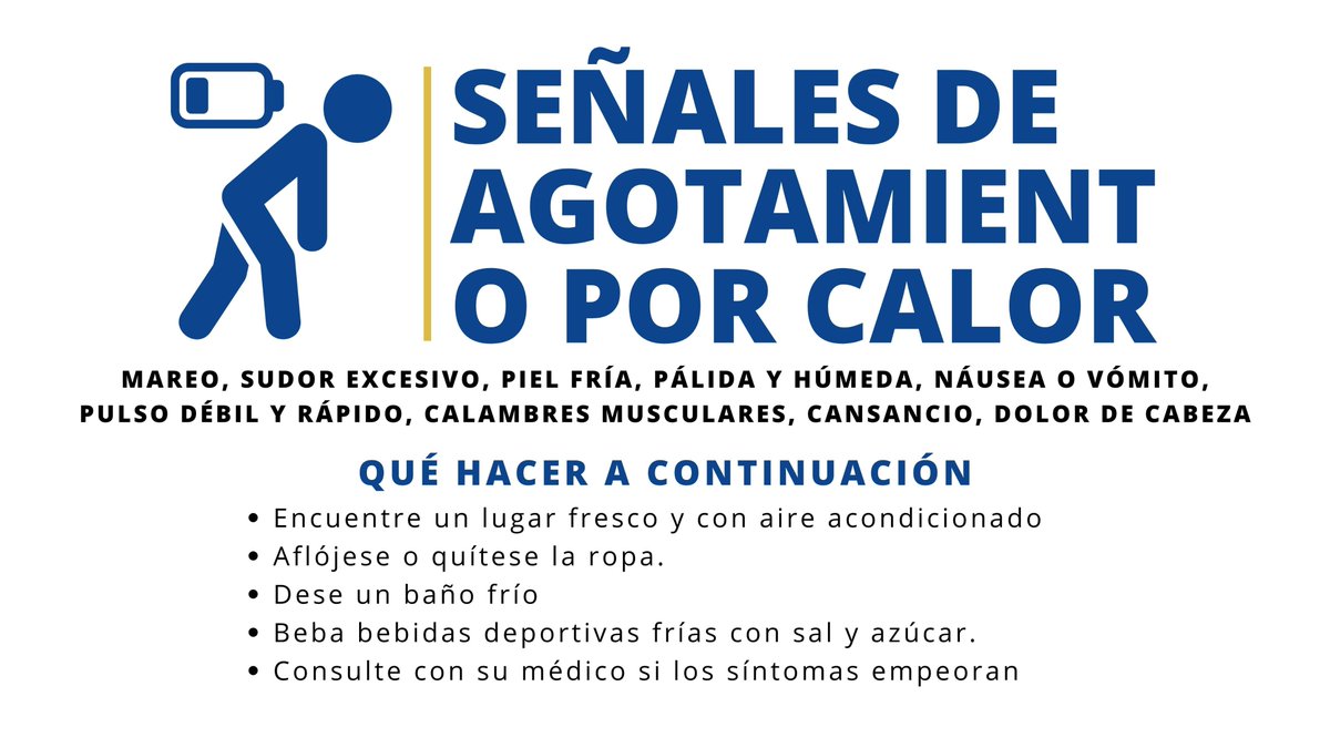 OSFM's tweet photo. Con el pronostico de clima cálido, prepárese antes de salir. Revise el pronostico local, beba mucha agua, y cuide a familiares, amigos y vecinos que no tienen aire acondicionado.

Aquí hay algunos consejos más de nuestros amigos en @OHAOregon
 
ENLACE: https://t.co/EuEUZ6TOKS https://t.co/L3Ly54jWzi