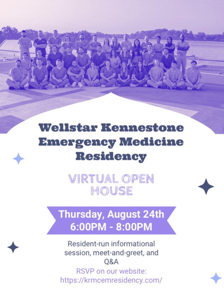 JoshuaSylvan's tweet image. Signup and join our Virtual Open House!
@wellstar_em 

#EMbound #EMRA #Match2024