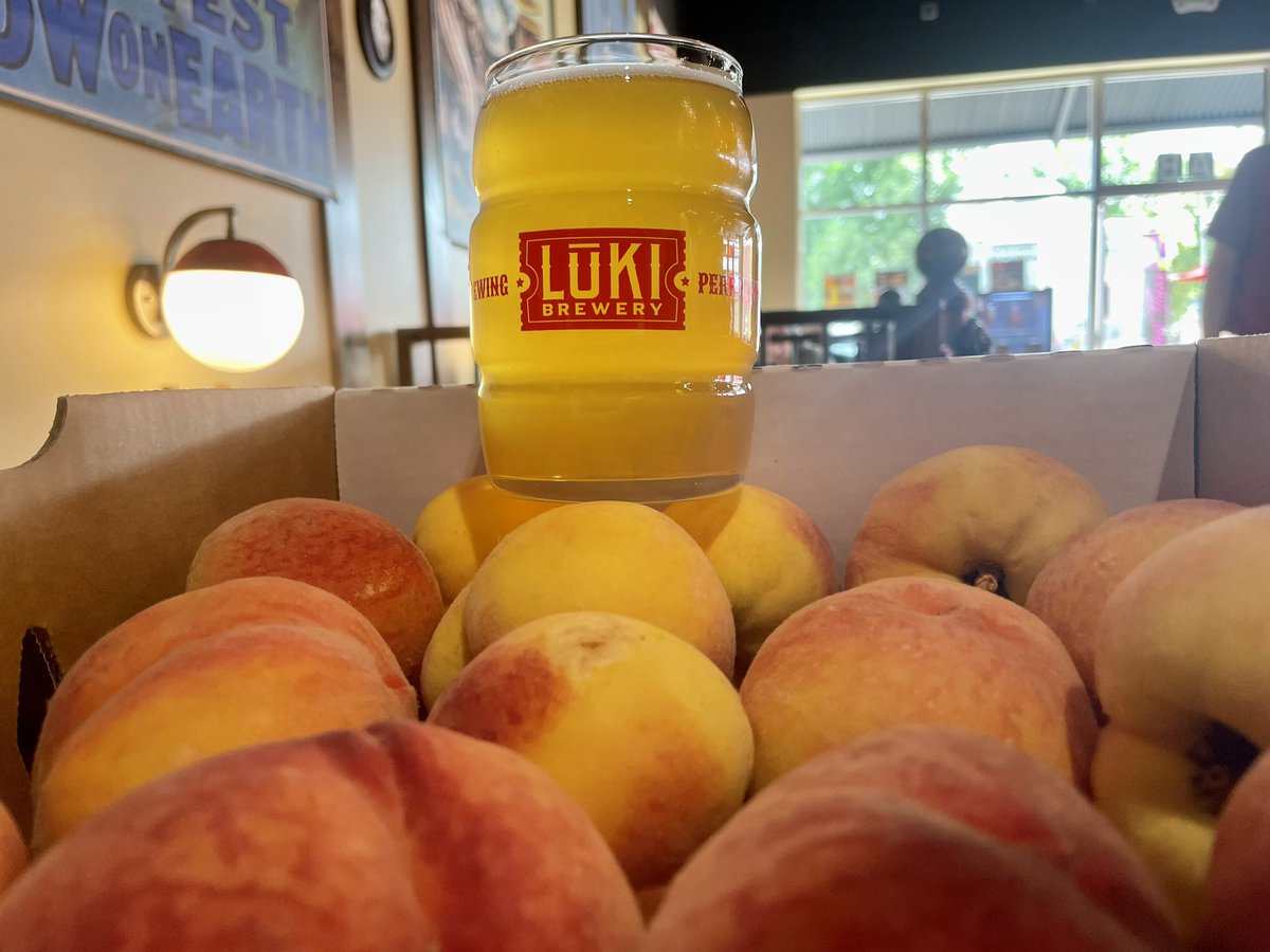 Peaches are here!  

It's a beautiful day out, El Mal Del Puerco is here, Broncos preseason is on tonight, and we have a new release...

Westie Wheat, 4.9% ABV, 17 IBU
West Arvada is where it's at! We end our summer exploration of wheat beers with a delightful American Wheat.