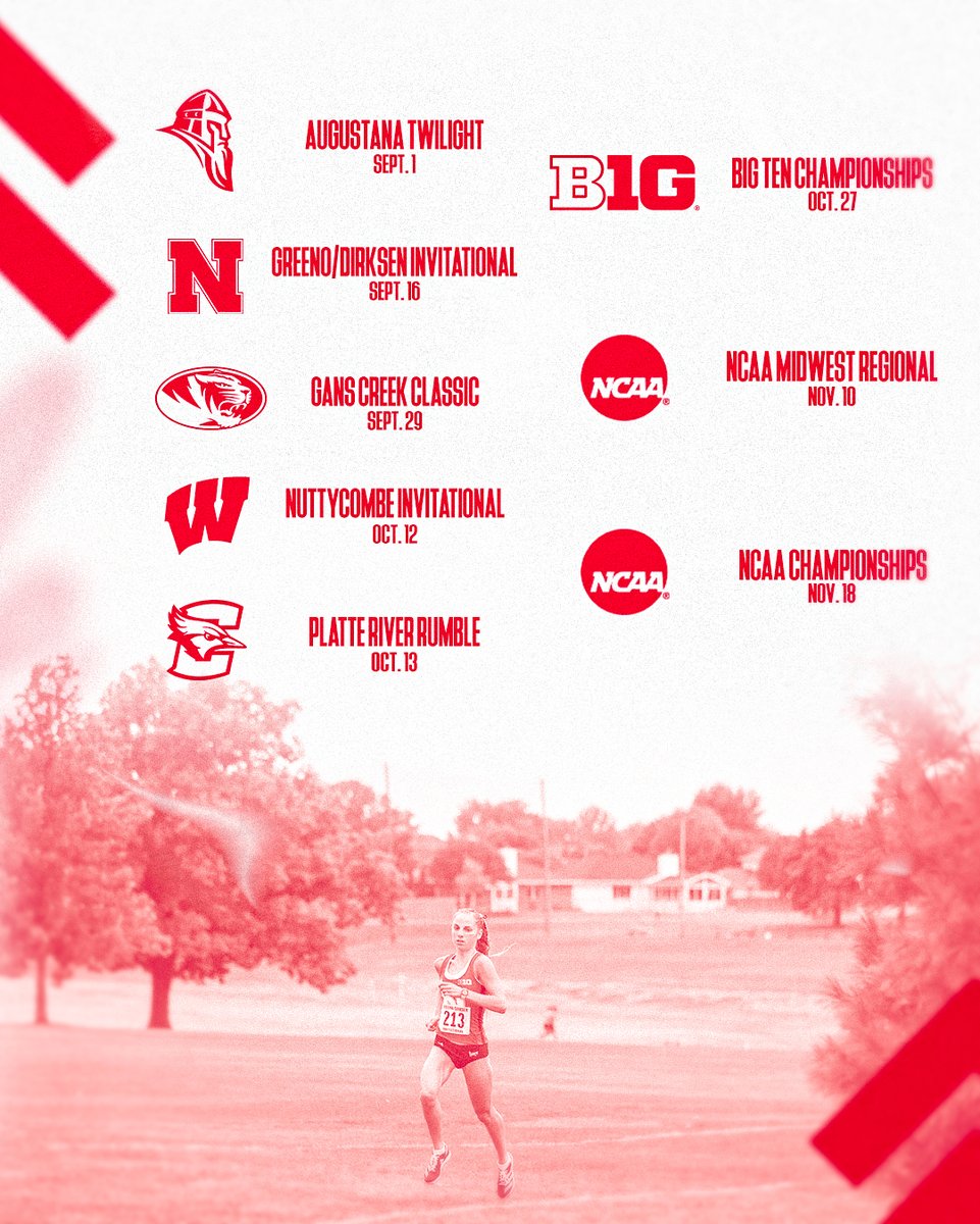 HuskerTFXC's tweet image. 2023 Cross Country Schedule🗓️

#GBR