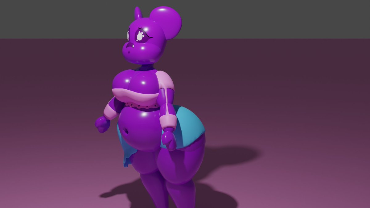 Shuhuahua5's tweet photo. Here's Jelly! My first 3D character in blender for a little project with @IceDevGames. Thanks to @ExtrudedS for all the troubleshooting. https://t.co/KqlJnHebPP