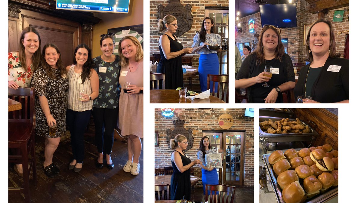 WashUPACS's tweet photo. Had a fantastic time visiting with AuD &amp; MSDE preceptors at our happy hour event. We enjoyed great food and fun and 4 lucky individuals walked away with WashU raffle gifts. Huge thanks to all our preceptors for their effort throughout the year to support our students’ training! https://t.co/ijuL2tiWSH