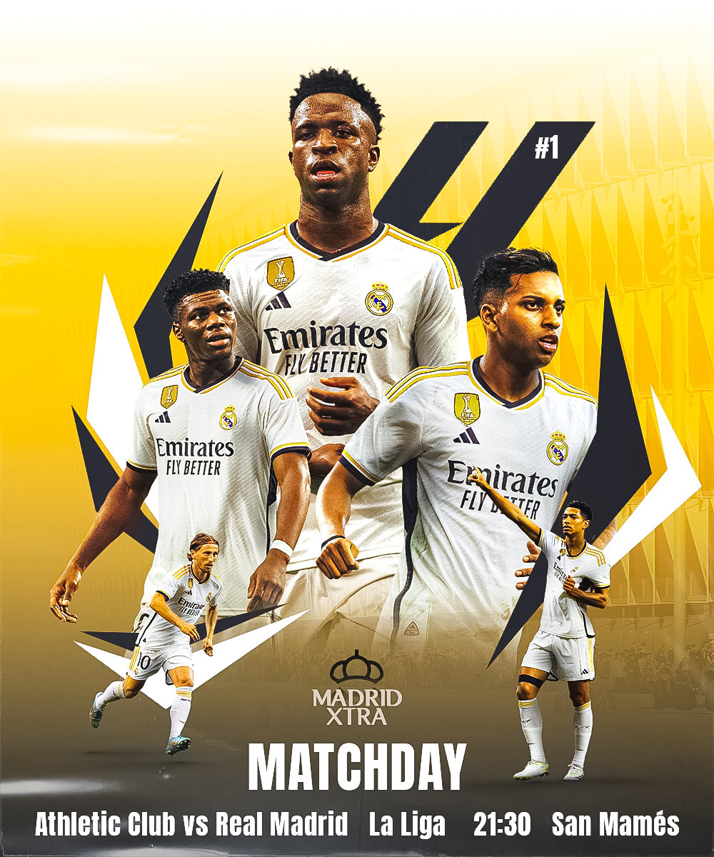 MadridXtra's tweet photo. 𝐈𝐓’𝐒 𝐌𝐀𝐓𝐂𝐇𝐃𝐀𝐘!

Real Madrid’s 2023/24 season is here! 🤍 https://t.co/26MQTjHeyC
