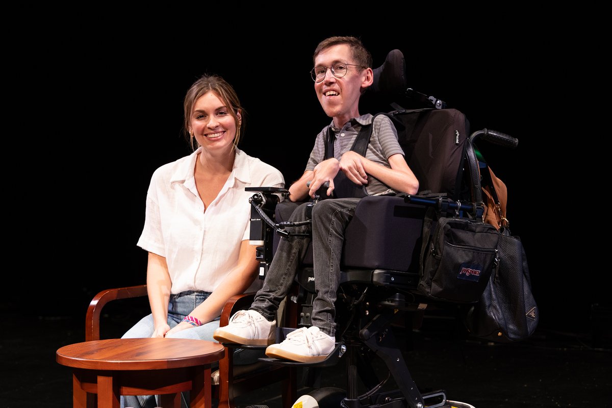 BraunAbility's tweet photo. Yesterday, Shane and Hannah Burcaw joined us to hold a speaking engagement where they discussed their interabled relationship, ableism, and disability allyship. Learn more about Shane and Hannah here: https://t.co/zkttTCxCtt #SquirmyAndGrubs #DriveForInclusion https://t.co/3BeWuIZchv