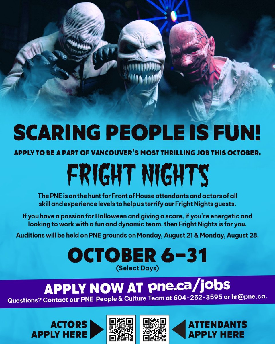actorvanstudios's tweet image. pne.ca/jobs

#jobs #actorjobs #actinggig #frightnights #pne #pnejobs #halloween