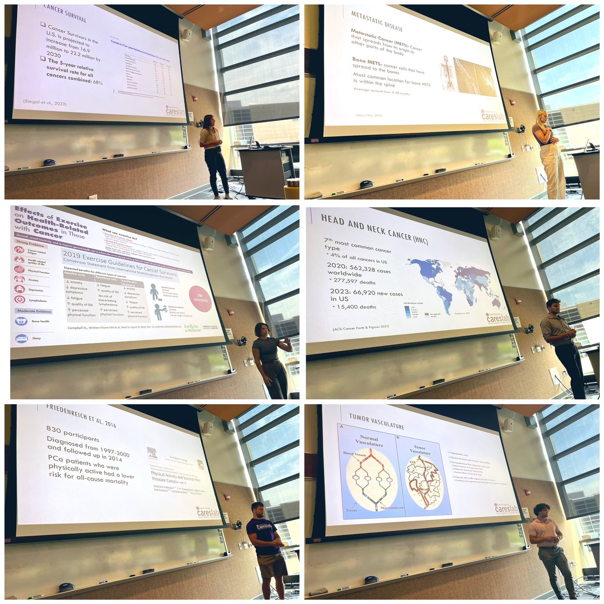 KTB_PhD's tweet photo. The return trip-an amazing day! It was our turn to travel as @KimpleRandall & #KimpleLab hosted the #CARESLab at @UWCarbone. Thrilled to be able to share some of our work in #ExerciseOncology with this group. Even more thrilled for our students. Most thrilled about the terrace😏 https://t.co/uJim0dRciF
