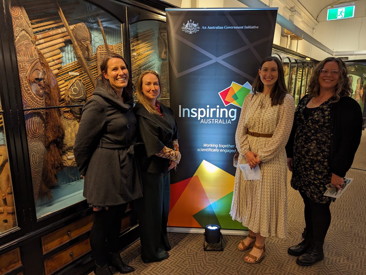 Stoked to be at the launch of #ScienceWeek South Australia with these stellar women last night. @PukalaLab @That_Laser_Lady #superstarsofSTEM @ScienceAU