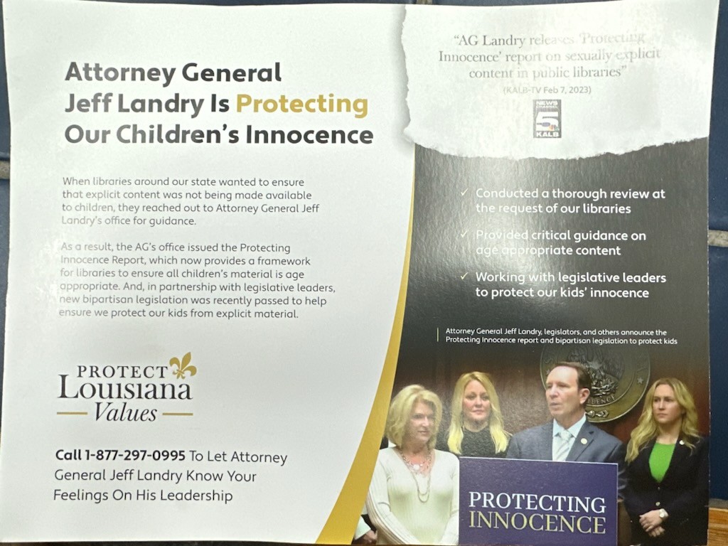 Congrats to <a href="/JeffLandry/">Jeff Landry</a> for channeling Hitler in banning and controlling books and deciding what people read!  Let's prevent kids from having an open mind.   And we know they can't find it on the internet anyway.....

#louisiana
#FreeSpeech 
#letthemread