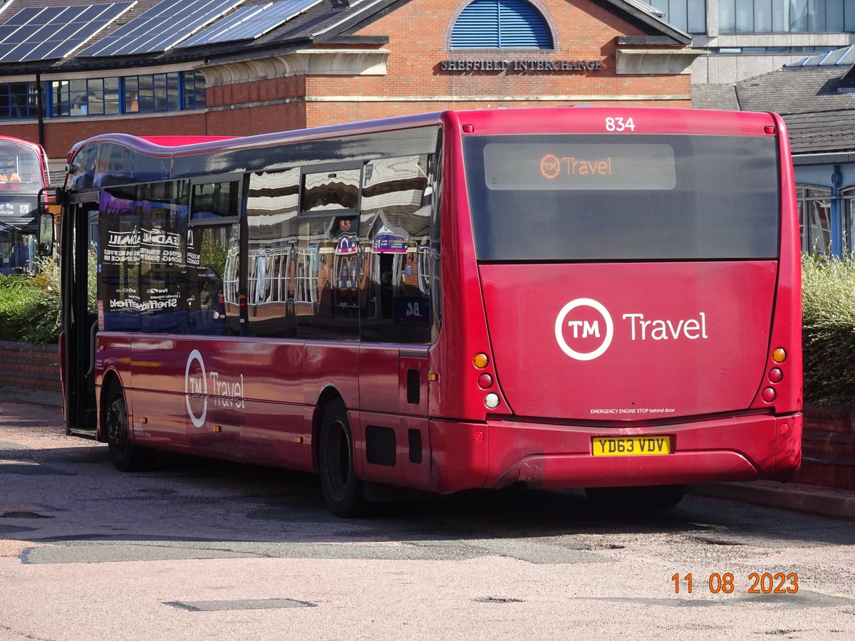Shaun__92's tweet image. TM Travel - 834 - Optare Versa - YD63 VDV (Parked up at Sheffield Interchange) #tmtravel #optare #optareversa #sheffield #sheffieldinterchange @TmTravel4 #friday #11th #august #2023