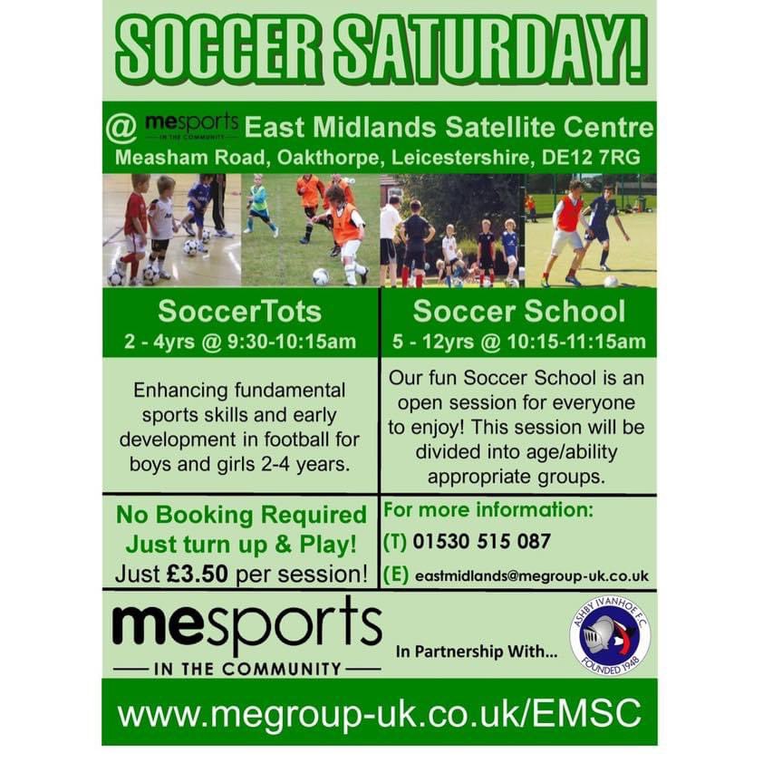 Unfortunately, there will be no Soccer Saturday tomorrow⚽️

We will be back as usual next week &amp; look forward to seeing you there!😊

#soccersaturday #postponed #football