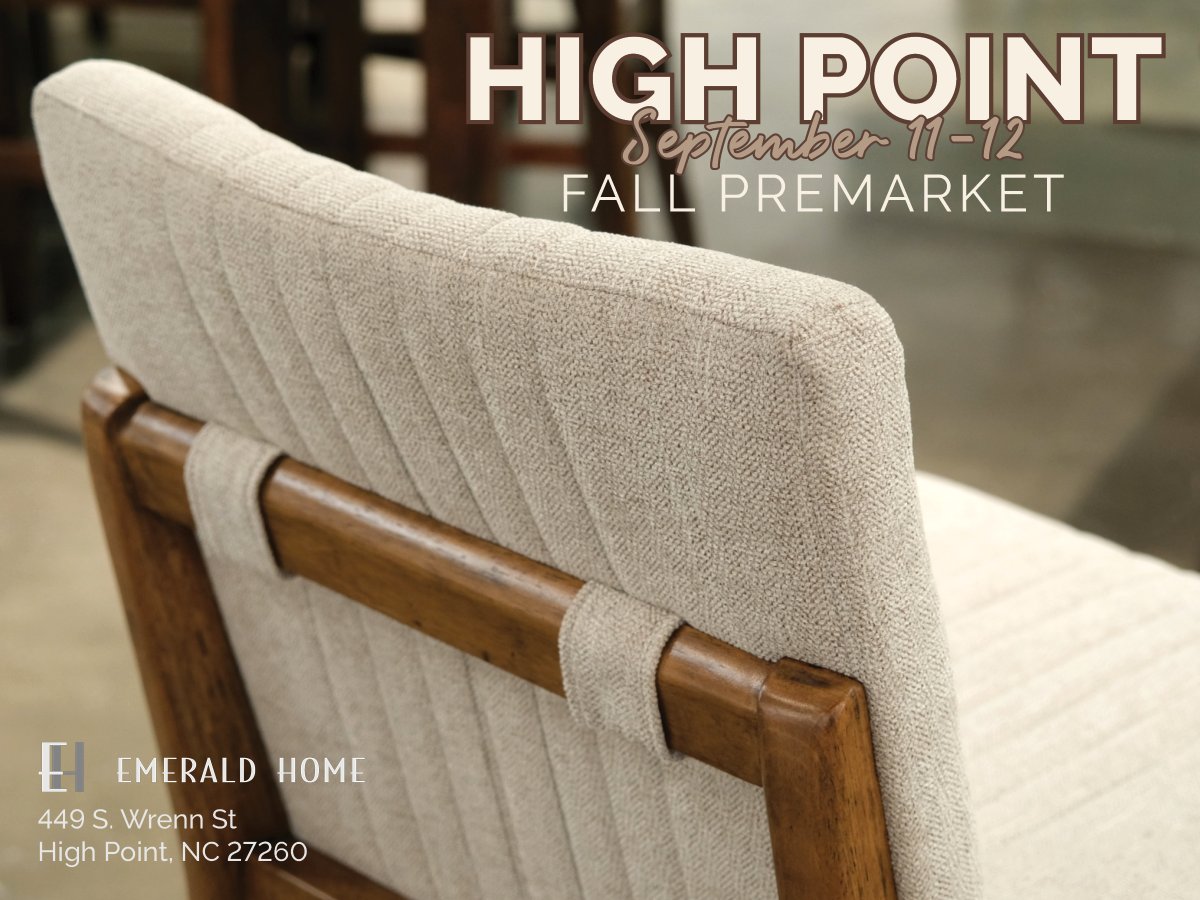 Crazy to think that fall is already around the corner. 🍂 Stop by and visit us for High Point Premarket September 11-12 to get a preview of what will be at Market in October! #HPMKT