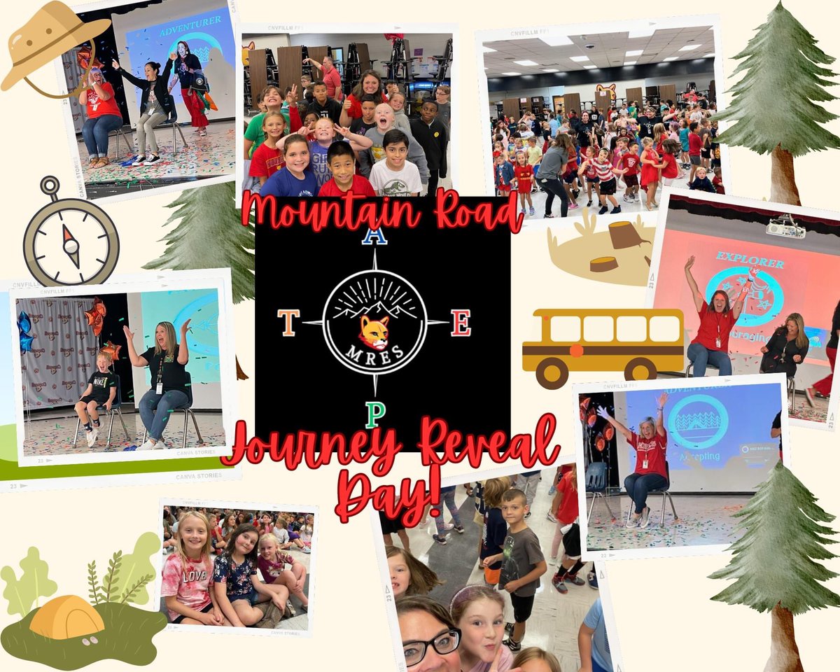 Best Journey Reveal EVER! Explorers, Adventurers, Trailblazers, and Pathfinders! 4 Journeys, 1Destination 
❤️💙🧡💚<a href="/CherokeeSchools/">Cherokee Co. Schools</a> 
#EveryCougarCounts