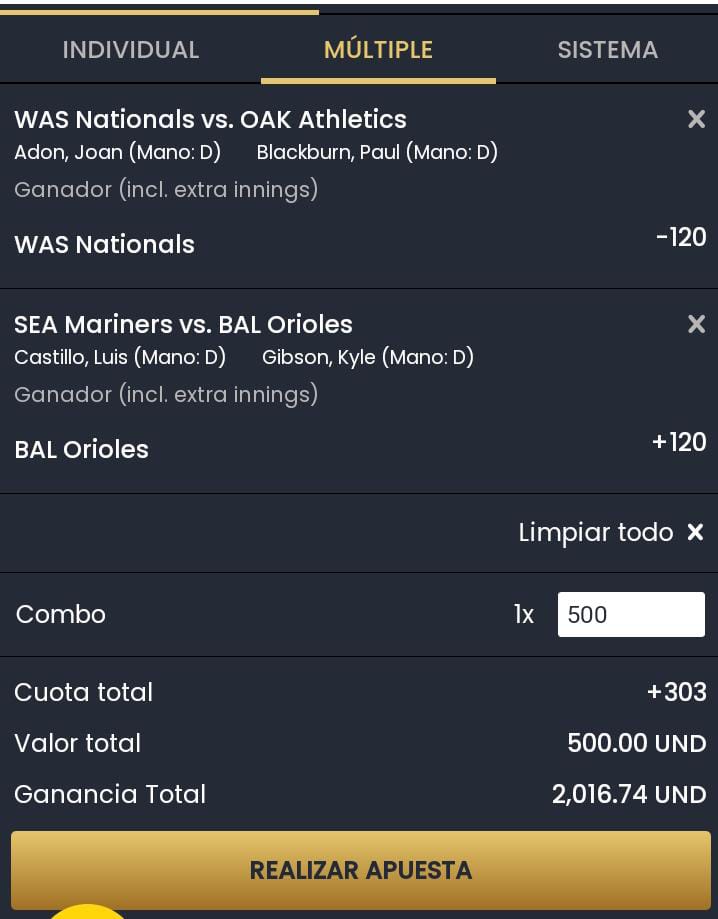 DatroDeOriente's tweet photo. Vamos con esta jugadita parley mlb.... https://t.co/ExpxNuB7HT