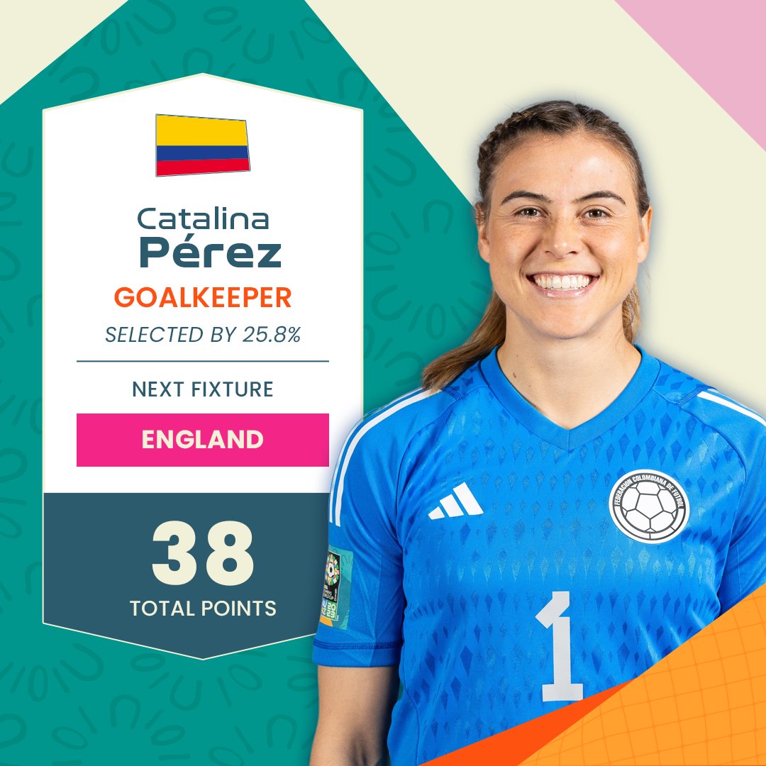 FIFAWWC's tweet photo. Will Colombia's shot-stopper keep out the reigning European champions? 🇨🇴🧤

#FIFAWWC | #DailyFantasy