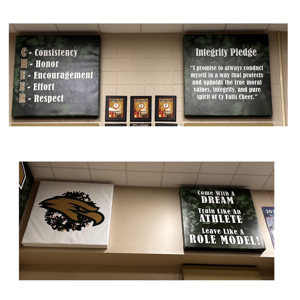 Thank you so much @TheSignChamp for creating these cheer room upgrades! They look awesome!! #Upgrade #NewBoards #NewEra