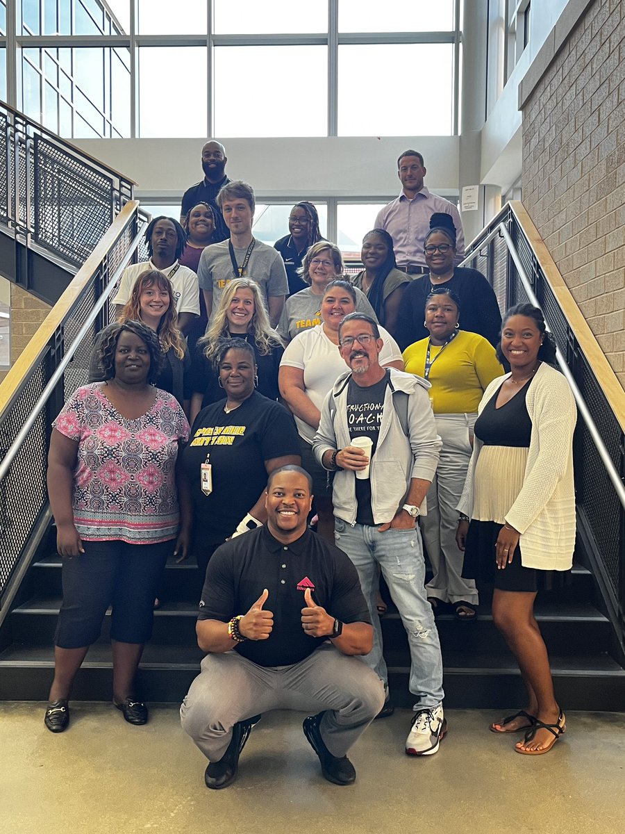 <a href="/HSHS_Principal/">Kenneth White Ed.D.</a> joins in the fun with our New T Cohort!! <a href="/Mrswoodbio/">Crystal Wood</a>