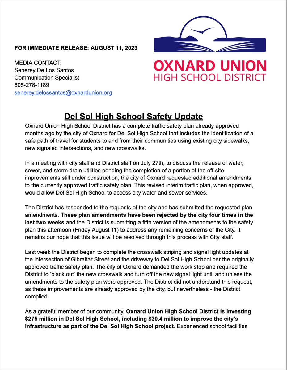 OxnardUnion tweet media