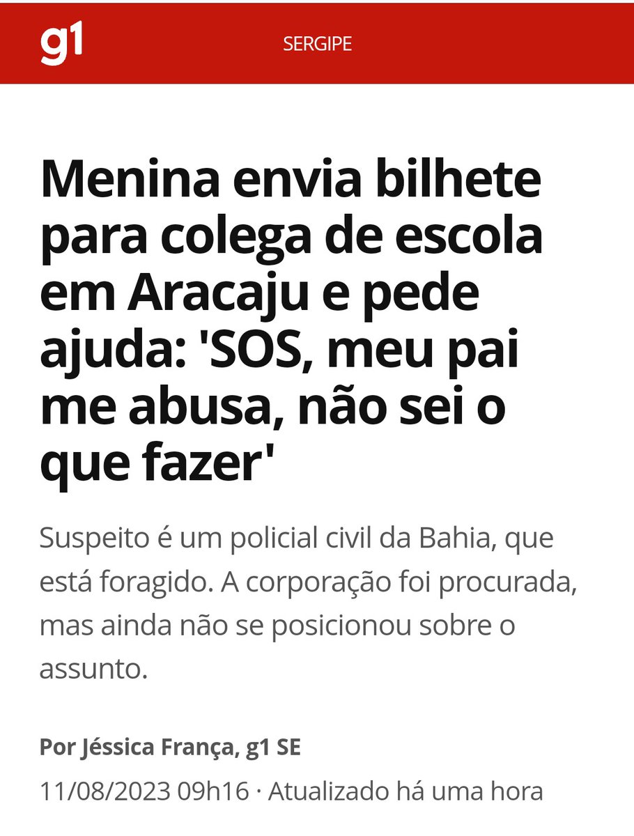 vamosdaumbasta's tweet photo. Infelizmente isso ainda é um caso recorrente na nossa sociedade.
Que triste quando uma criança não pode confiar na pessoa que deveria a proteger.
Mas o importante é isso...não se calar
Arranjar uma maneira de colocar um ponto final nessa triste situação https://t.co/gK5kT5ouQV