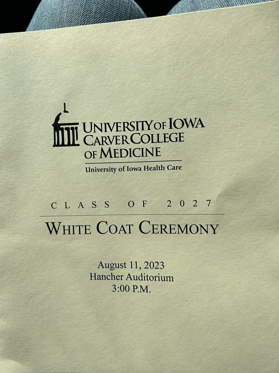 JamRey45's tweet photo. Very proud moment for Reyes Family. Sam Reyes University of Iowa Whit Coat Ceremony. https://t.co/YBydzekyX1