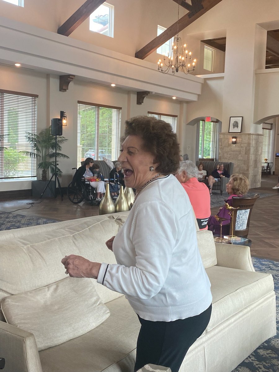 TGDelrayBeach's tweet photo. 🕺✨ We are kicking up our heels and spirits at #happyhour! 🍹🎉  Join us for a delightful evening of laughter, dancing, and great company at Tuscan Gardens Senior Living. Let's make memories that dance with us forever! 💃🎶

#seniorliving #assistedliving #memorycare https://t.co/8GnApzgd06
