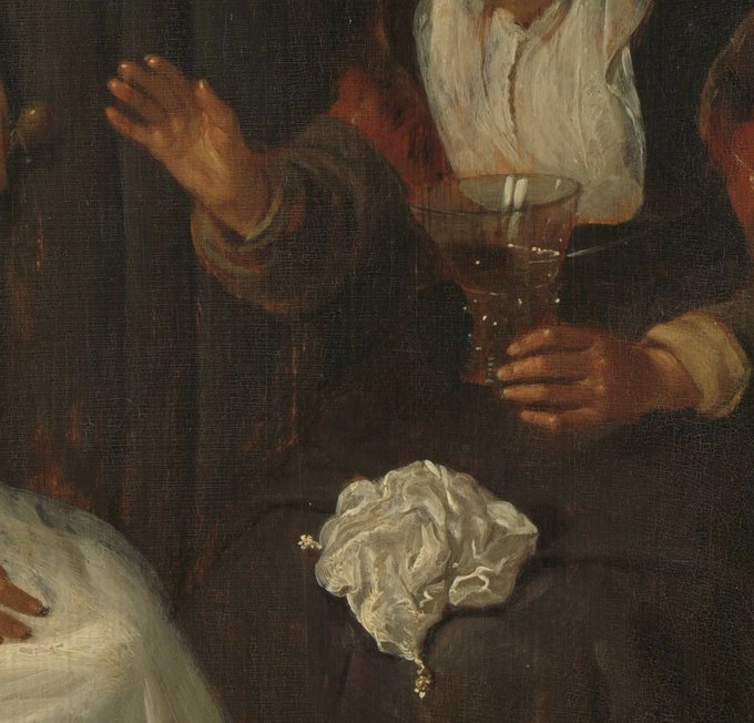 The confidential interview, Quiringh Gerritsz. van Brekelenkam, 1661   (Rijksmuseum)  There's a map of Holland on the wall behind the three women.