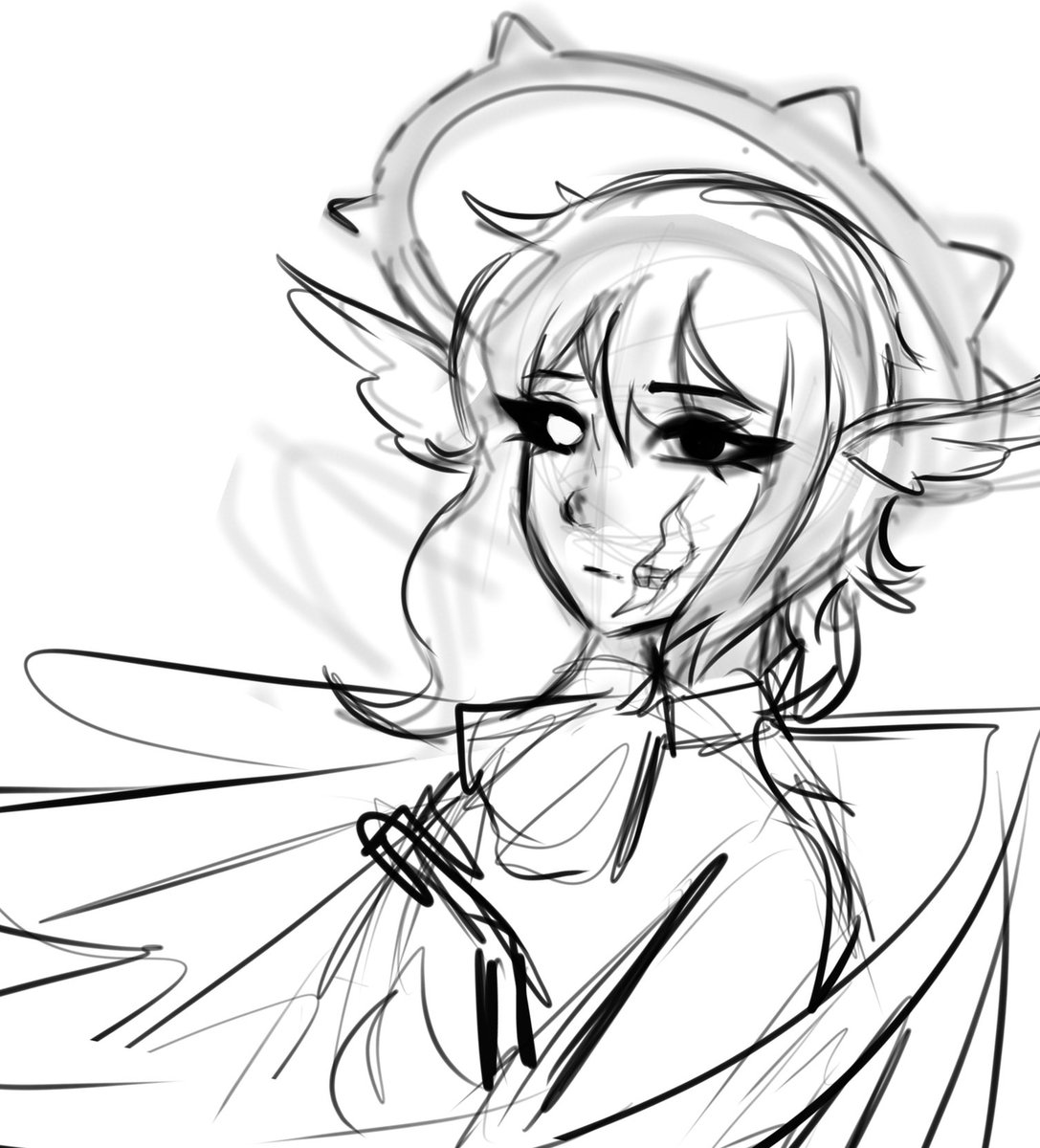 usulariee's tweet photo. I wonder why all my arts been flopping on pretty much all my platforms then I remember i draw anime girls and people with angel wings and horns. Maybe Astoflo tate was my peak. https://t.co/hrYfUbb6OP