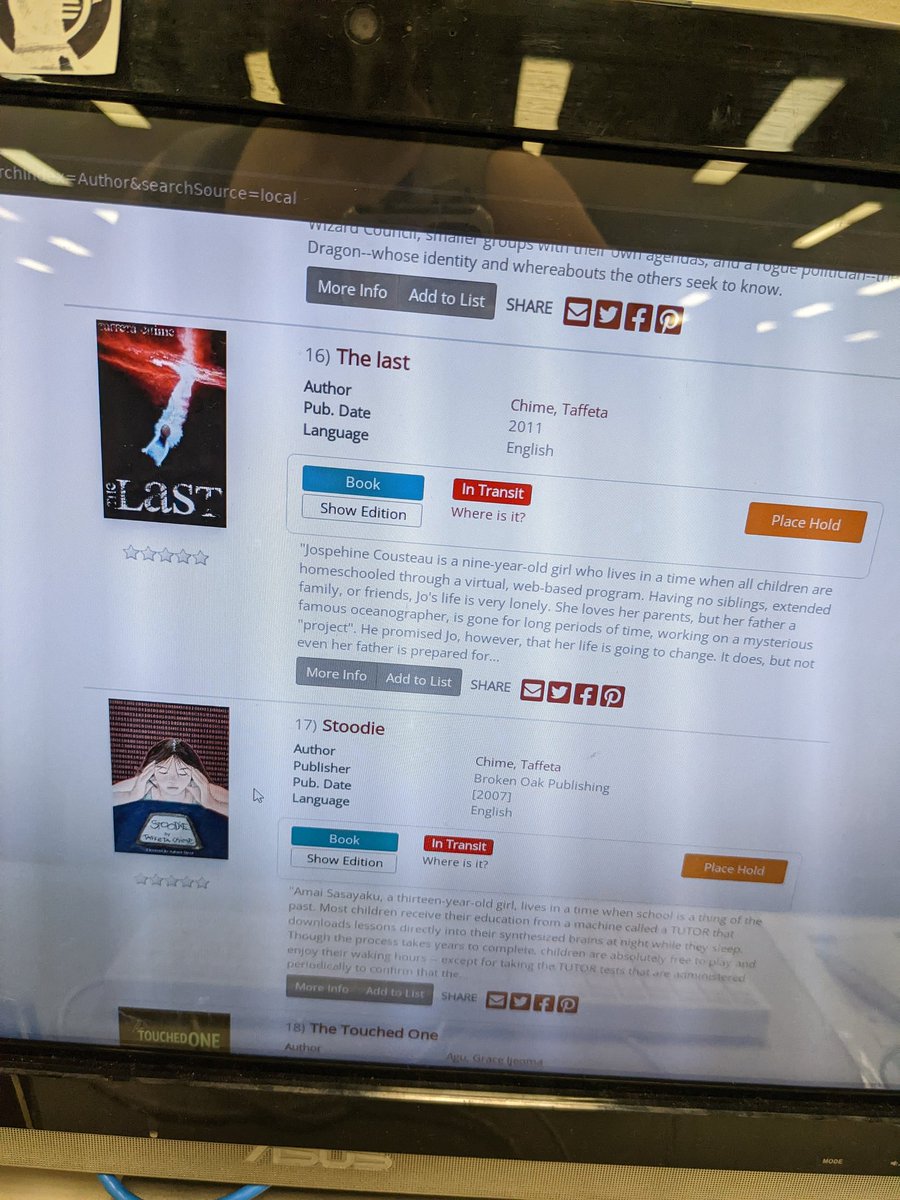 #stoodie and #thelast are officially in the city library system! ❤️
-
#ilovelibraries #libraries #library #books #booksoftwitter #scifi #yalit #sciencefiction #yanovel #yascifi #author #AuthorsOfTwitter #authorcommunity #authorscommunity #writers #writersoftwitter