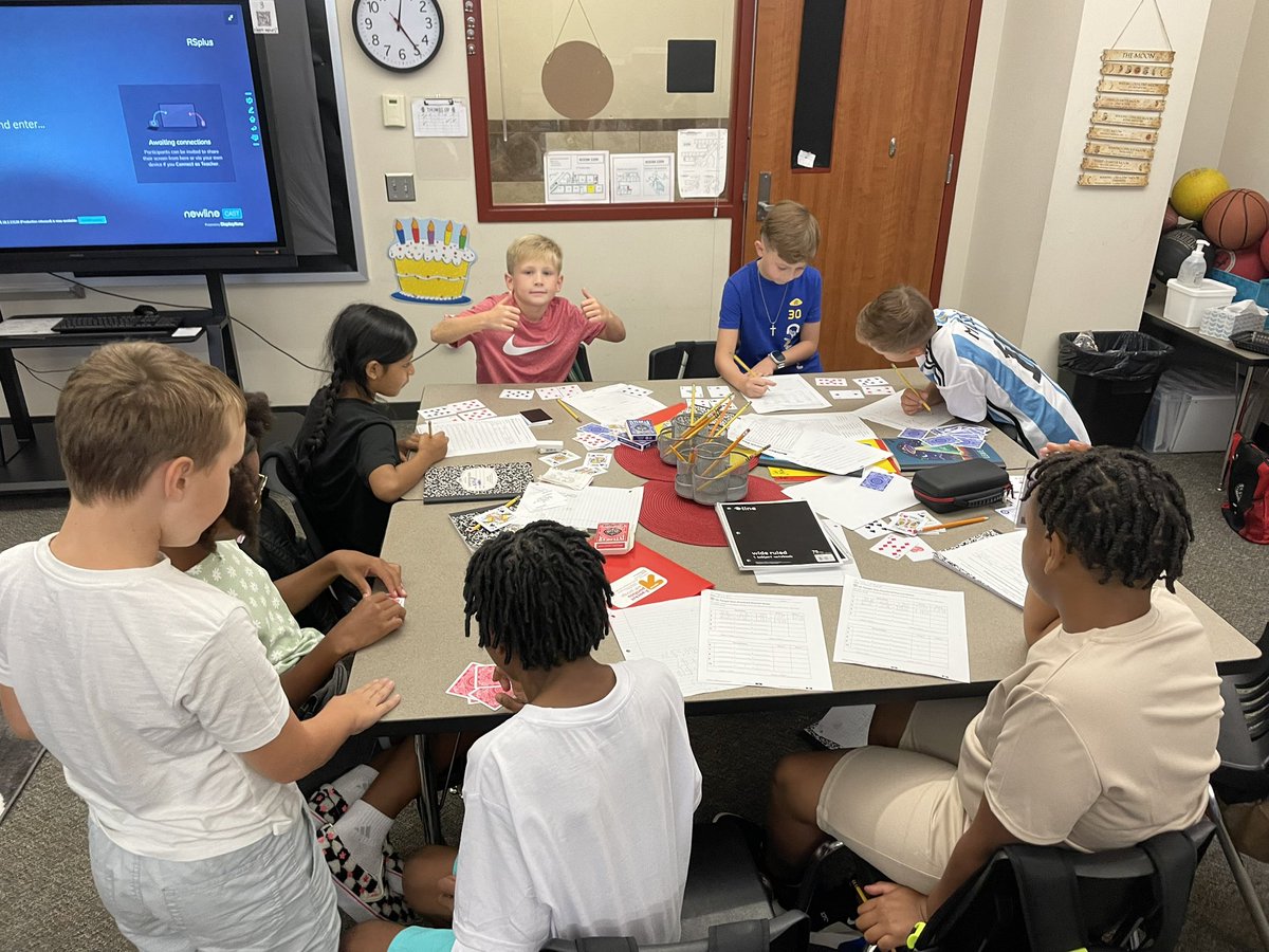 MattlageMr's tweet photo. Math gaming fun! Addition and Subtraction skills! 
@RRobinson_ASE https://t.co/iPjitrykx6