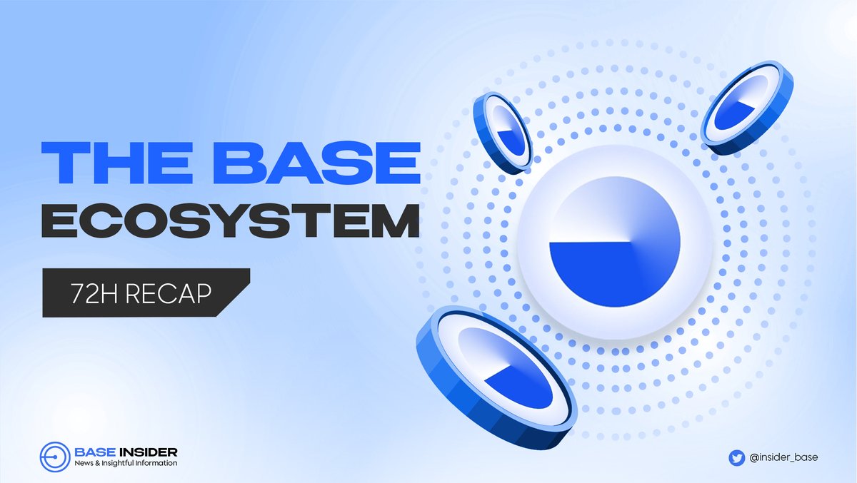 insider_base's tweet photo. 🌱 Exciting growth in the #Base ecosystem! 📈

Stay up to date with the latest developments as @insider_base shares a recap of significant events in the @BuildOnBase ecosystem within the past 72 hours.

Check out the thread for all the details! 👇🧵

#BaseInsider https://t.co/CsHevk4nm1