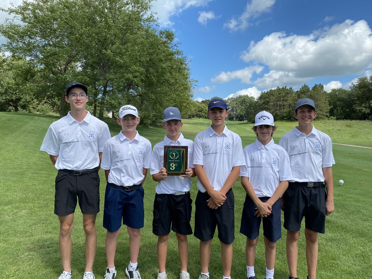 Impressive showing today by these six freshmen! They took third place today at the Rock Falls JV invite. In their first high school event, the boys took on juniors and seniors in a two-man scramble. Finishing +7 as a team put them on the podium.