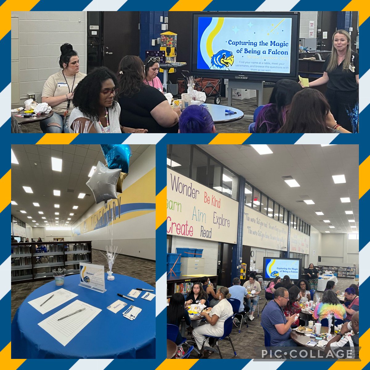 k_secrest2516's tweet photo. We had a great time welcoming our new @FranconeElem Falcons this afternoon! So many great conversations and laughs! #falconssoar #capturethemagic #mentors #newfalcons https://t.co/gwRujYelU5