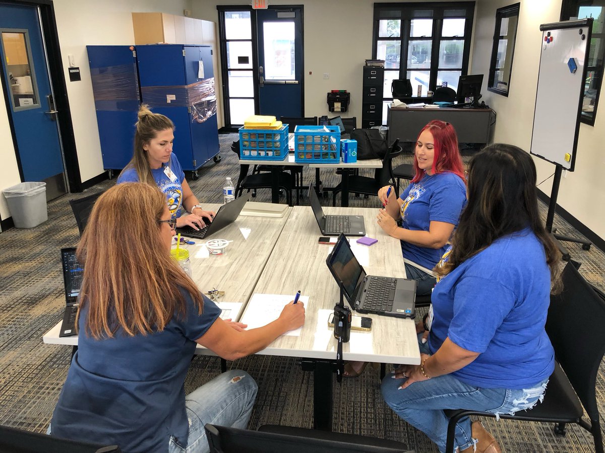 MrsMorgan528's tweet photo. We have the best educators at Tomas Rivera! Our counselor Ms. McPeek, new PBIS Coach Ms. Fetzner, attendance tech Ms. Cabral and myself brainstormed interventions for our most at risk attendance students. I am excited to see the positive impacts!! #BAT1000 https://t.co/wMmbKpjQw3