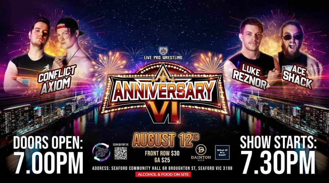 TONIGHT!!!

Big night of action ahead at #AnniversaryVI 

Limited standing room tickets will be available at the door for only $15 tonight